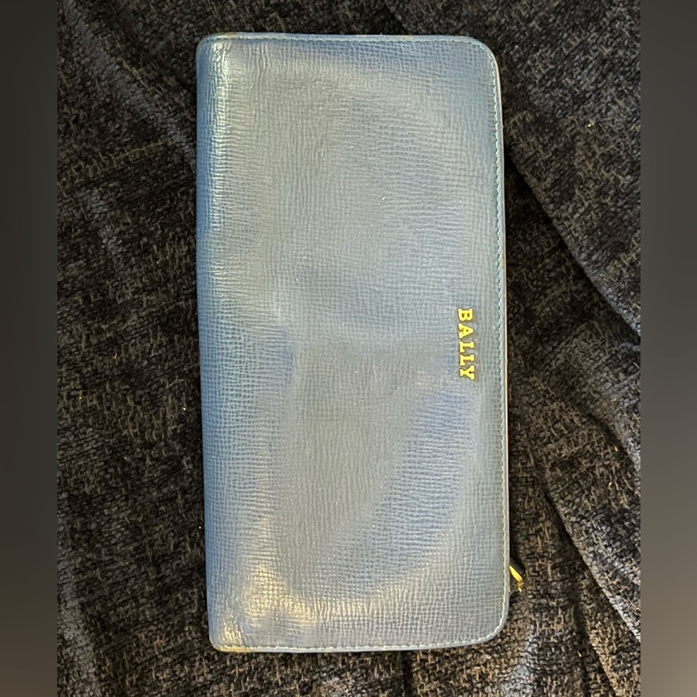 Bally Blue and Teal Wallet